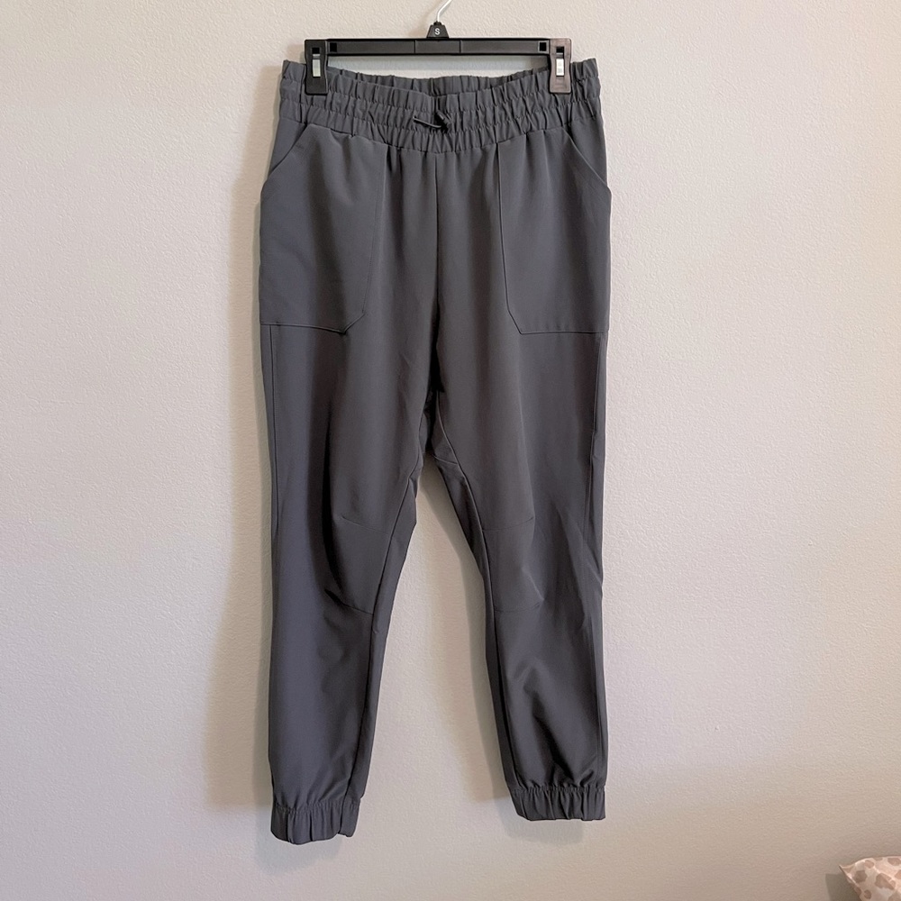 Gray High-Waisted Joggers